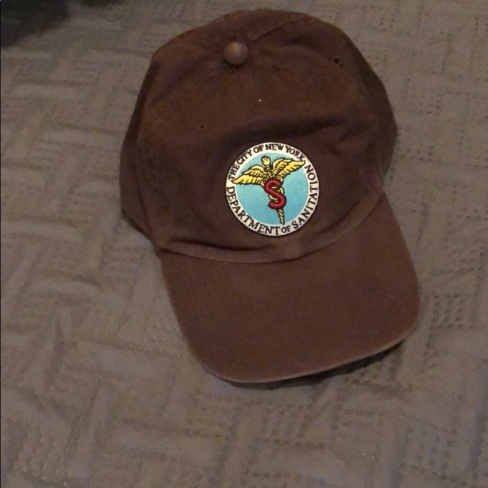Post 9/11 New York tribute hat Dept Sanitation